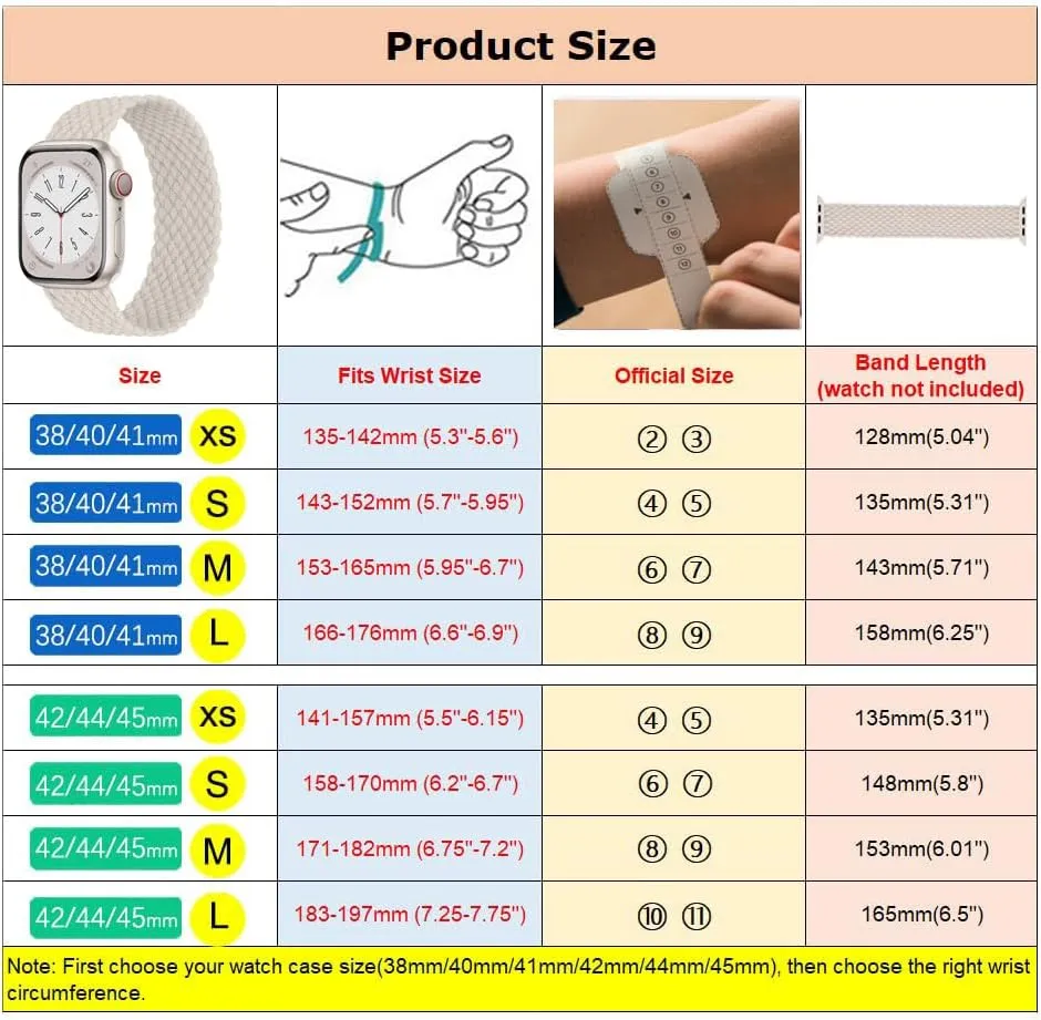 2 Pack Braided Solo Loop For Apple Watch Band 40mm 41mm 42mm 44m 45mm 46mm 38mm 49mm Ultra 2 Women men, Stretchy Woven Nylon Elastic scrunchie Strap Wristbands For iWatch Series 10/9/8/7/6/SE/5/4/3