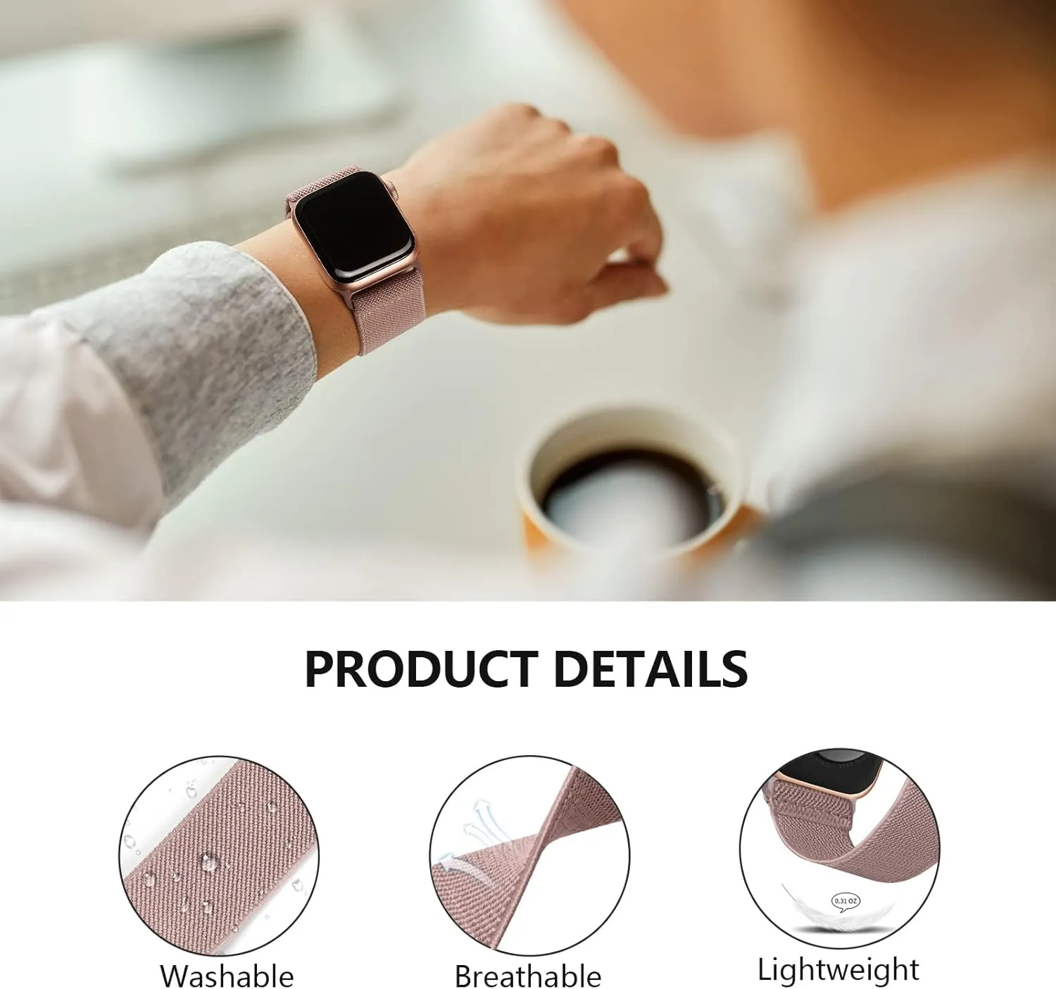 4 Pack Stretchy Solo Loop Compatible with Apple Watch Band 38mm 40mm 41mm 42mm 44mm 45mm 46mm 49mm Women Men, Sport Nylon Elastic Straps Braided Wristbands for iWatch Series 10 9 8 7 6 5 4 3 Ultra SE