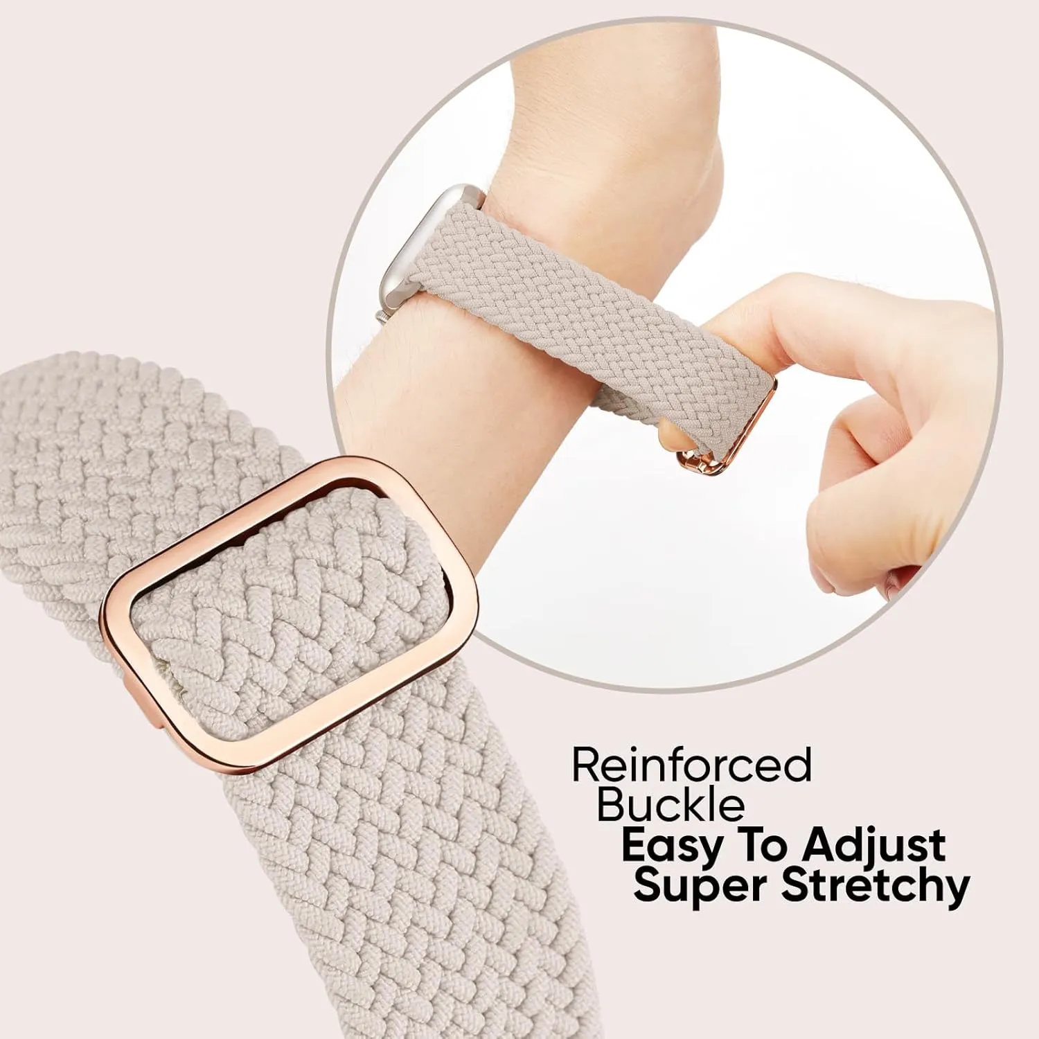 6 Pack Braided Stretchy Bands Compatible with Apple Watch Band 38mm 40mm 41mm 42mm 44mm 45mm 46mm 49mm Women Men, Adjustable Nylon Solo Loop Elastic Straps for iWatch Series 10 9 8 7 6 5 4 3 SE Ultra