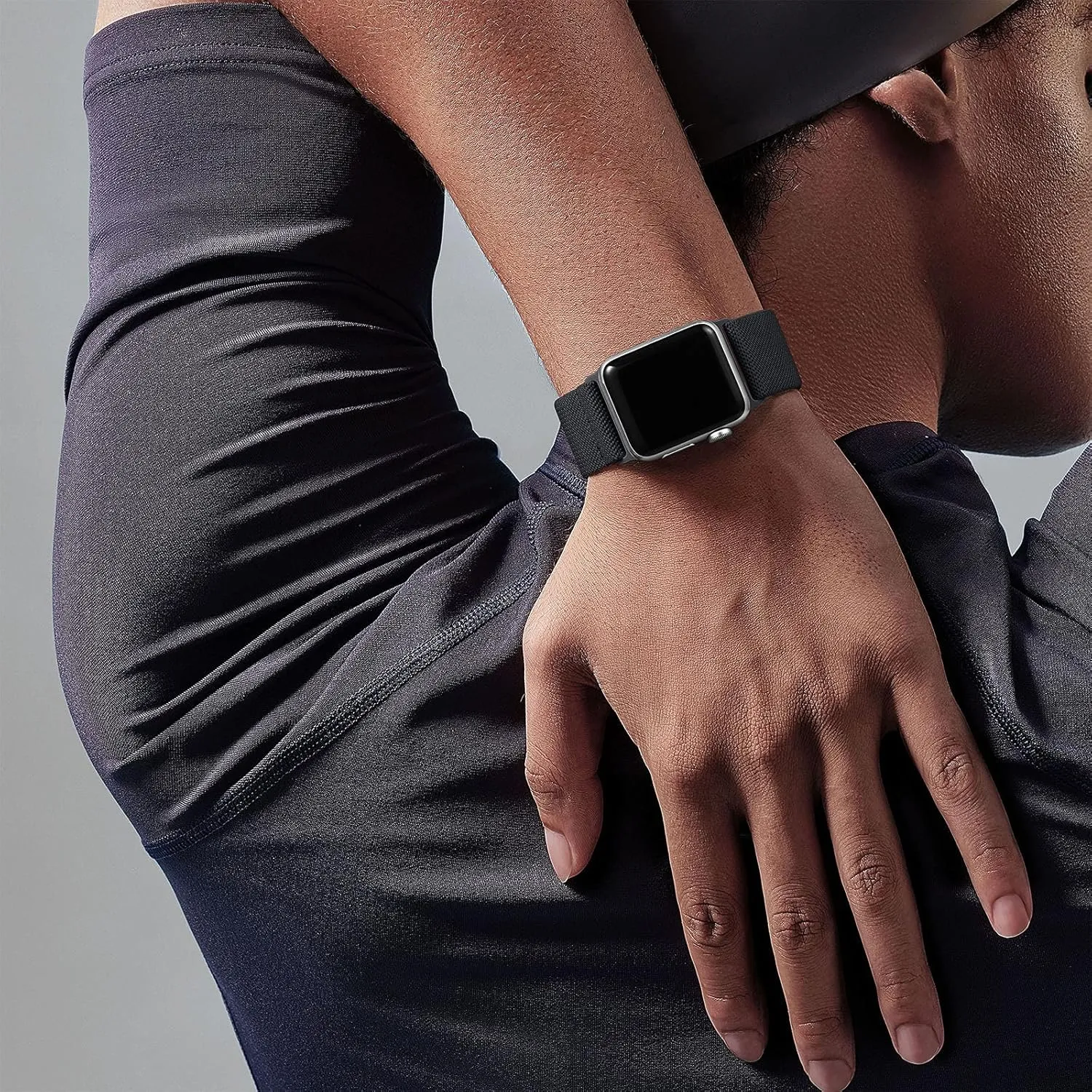 Adorve Stretchy Band Compatible with Apple Watch Band Ultra 2 49mm 46mm 45mm 44mm 42mm 38mm 40mm 41mm Men Women, Soft Nylon Elastic Braided Strap for iWatch Bands Series 10/SE/9/8/7/6/5/4/3/2/1