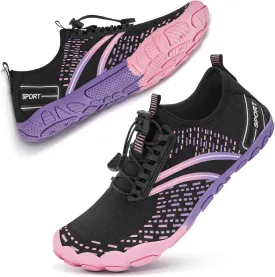 ATHMILE Hiking Barefoot Water Shoes for Women Men Beach Swim Aqua Pool River Quick Dry Athletic Wide Toe Outdoor Sport Kayaking Boating Rock Climbing Yoga Lake