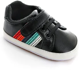 Baby Boys Girls Leather PRE-Walking Sneakers Toddler Anti-Slip Rubber Sole Infant Lightweight First Step Shoes