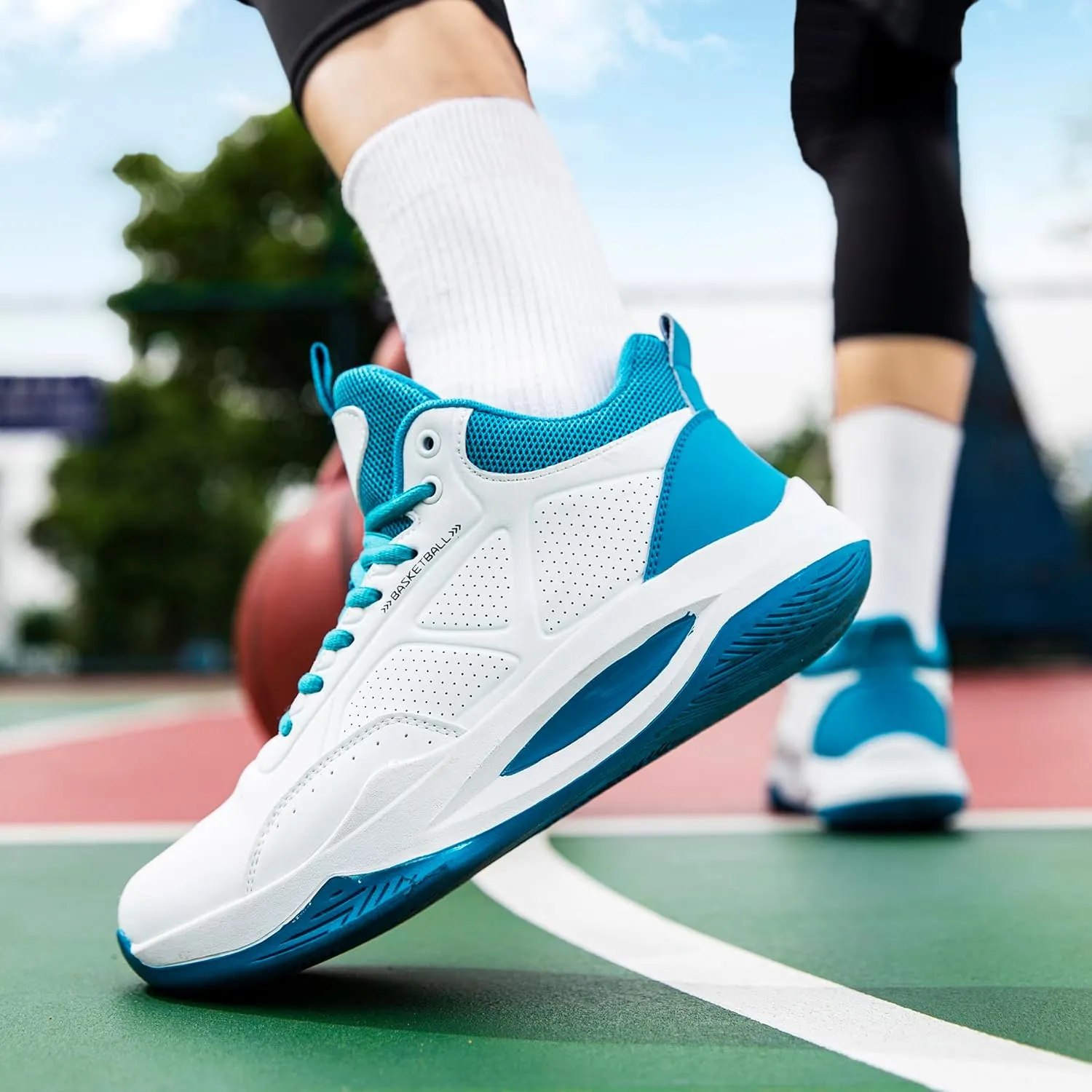Beita High Upper Basketball Shoes for Men Sneakers Breathable Sports Shoes Anti Slip