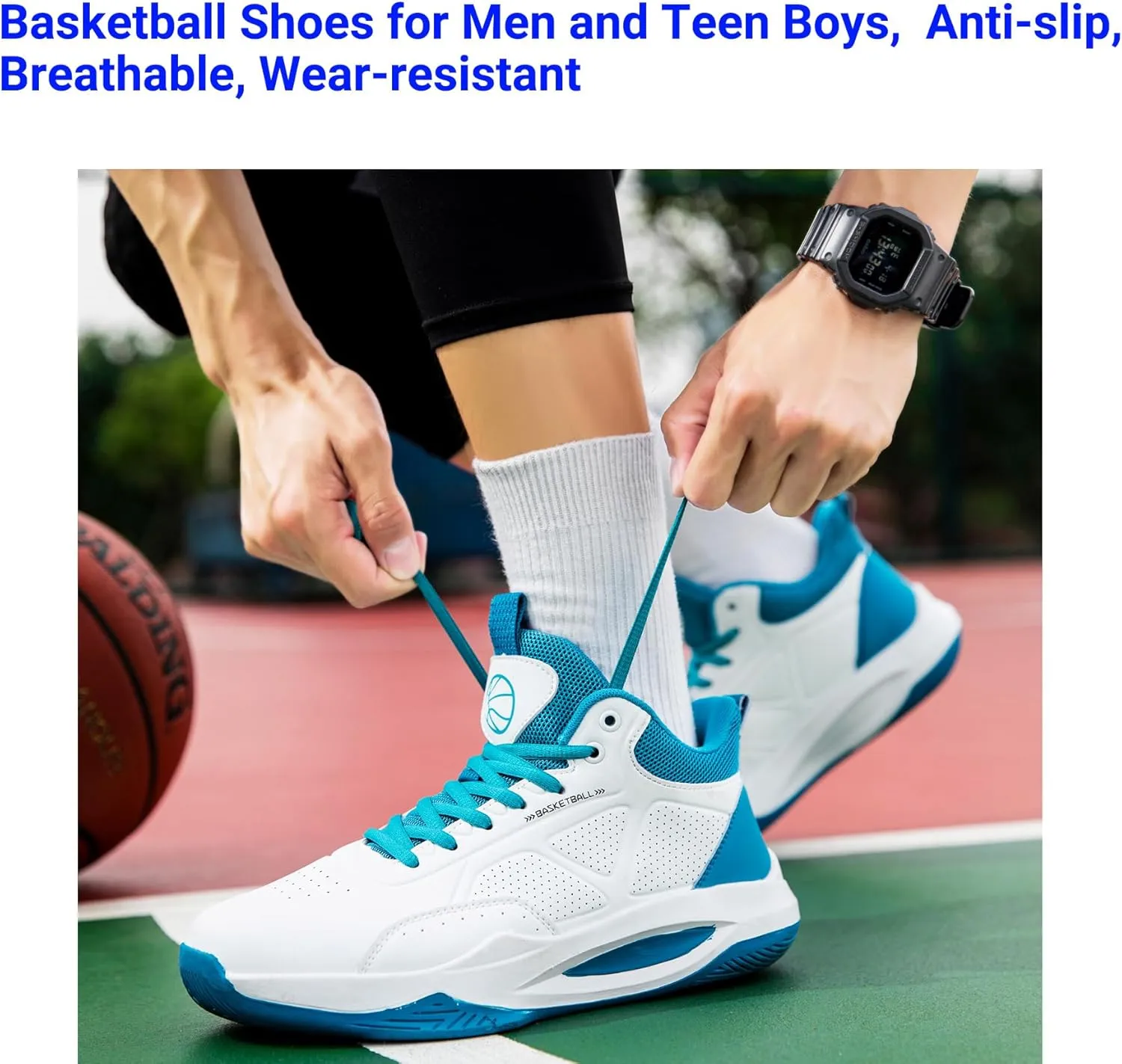 Beita High Upper Basketball Shoes for Men Sneakers Breathable Sports Shoes Anti Slip
