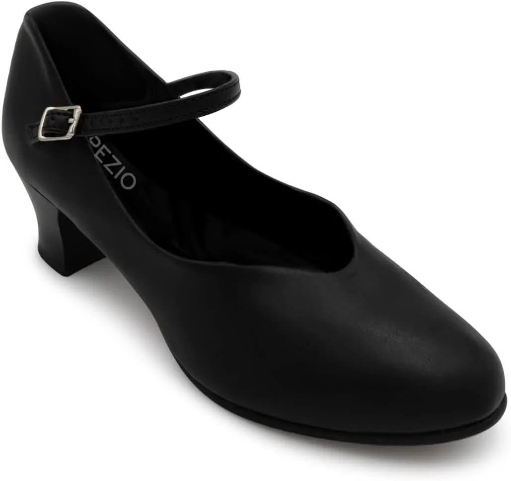 Capezio Women's Jr. Footlight Character Shoe,Black,9 W US