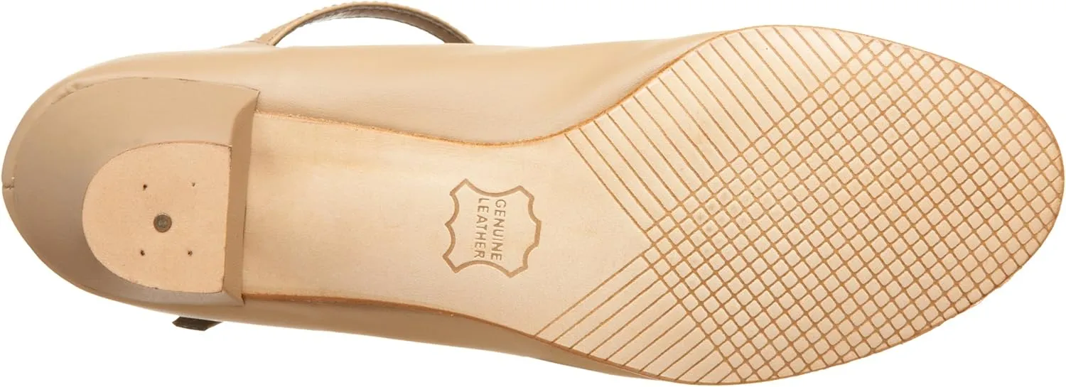 Capezio Women's Jr. Footlight Character Shoe,Caramel,7 W US
