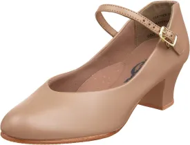 Capezio Women's Jr. Footlight Character Shoe,Caramel,7 W US