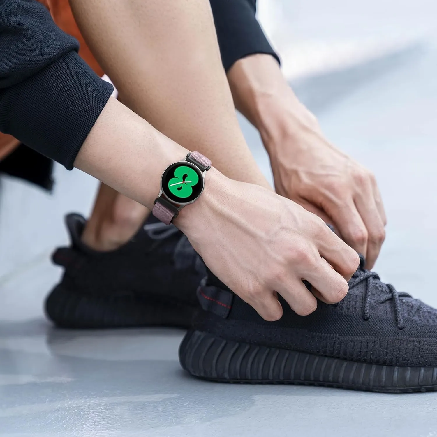 Charlam 6 Pack Bands Compatible with Galaxy Watch 7 6 5 4 Band 40mm 44mm/Samsung Watch 5 Pro 45mm/Active 2 Band/Watch 3 41mm/Galaxy Watch 6 4 Classic,20mm Stretchy Sport Solo Loop Breathable Wristband