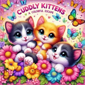 Cuddly Kittens: A Colorful Escape for Kids: Creative Cat Coloring Fun for Young Artists Paperback  July 14, 2024