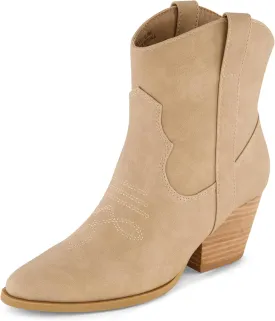 CUSHIONAIRE Women's Rocky Western boot with stitch detailing and Memory Foam padding, Wide Widths Available