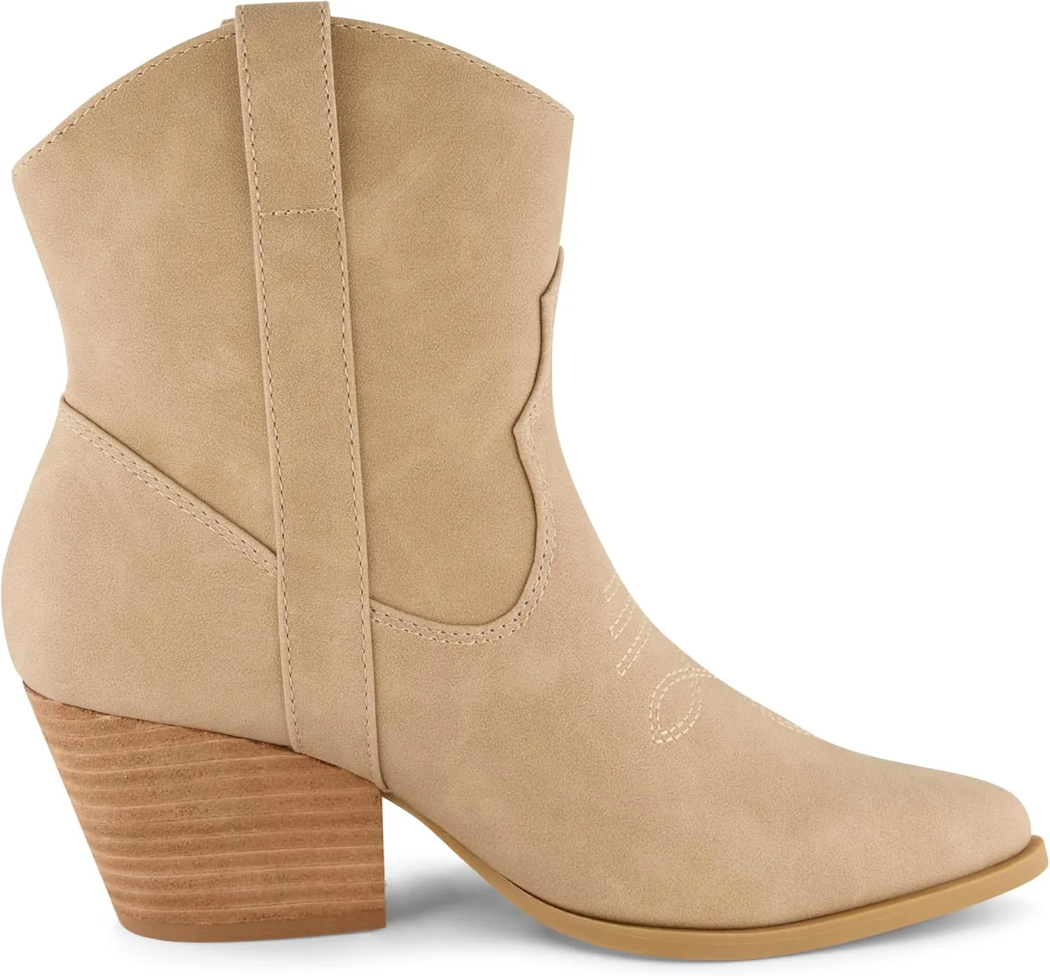 CUSHIONAIRE Women's Rocky Western boot with stitch detailing and Memory Foam padding, Wide Widths Available