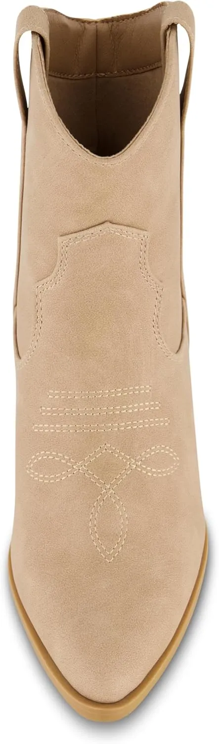 CUSHIONAIRE Women's Rocky Western boot with stitch detailing and Memory Foam padding, Wide Widths Available
