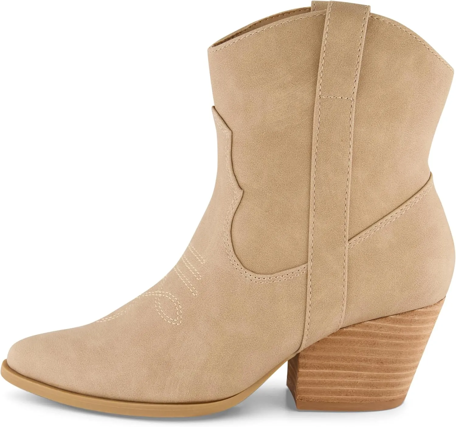 CUSHIONAIRE Women's Rocky Western boot with stitch detailing and Memory Foam padding, Wide Widths Available