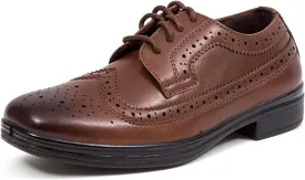 Deer Stags Boy's Ace Formal Dress Shoes Wingtip Brogue Oxford for Church, School Uniform, Graduation/Luggage