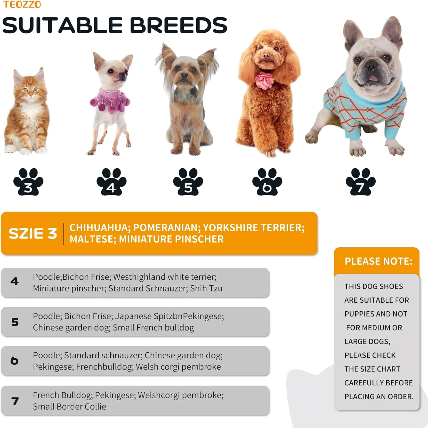 Dog Shoes Dog Boots & Paw Protector, Anti-Slip Sole Winter Dog Booties with Reflective Straps Dog Snow Boots for Small Medium Dogs 4PCS Black 3