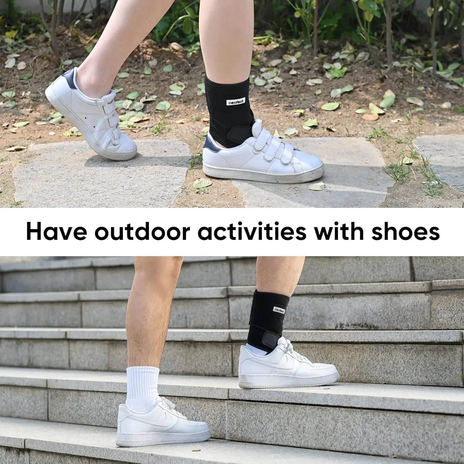Drop Foot Brace - Adjustable AFO Ankle Brace for Walking & Stroke Recovery, Breathable Material for Ankle and Foot Support, Comfortable Design (Medium/Right)