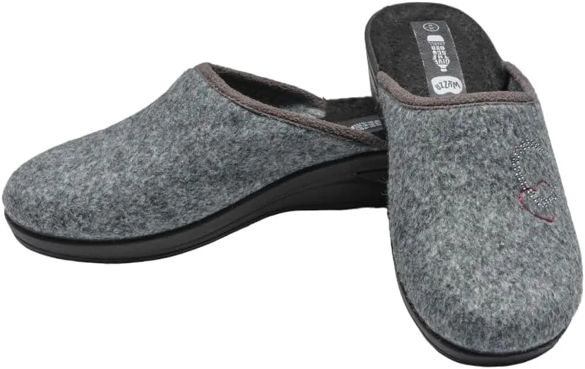 Eco-Friendly Women's Slippers: Recycled, Ultra Comfortable, Soft, Perfect for Indoors & Outdoors Slippers,Embroidery 15503 GR