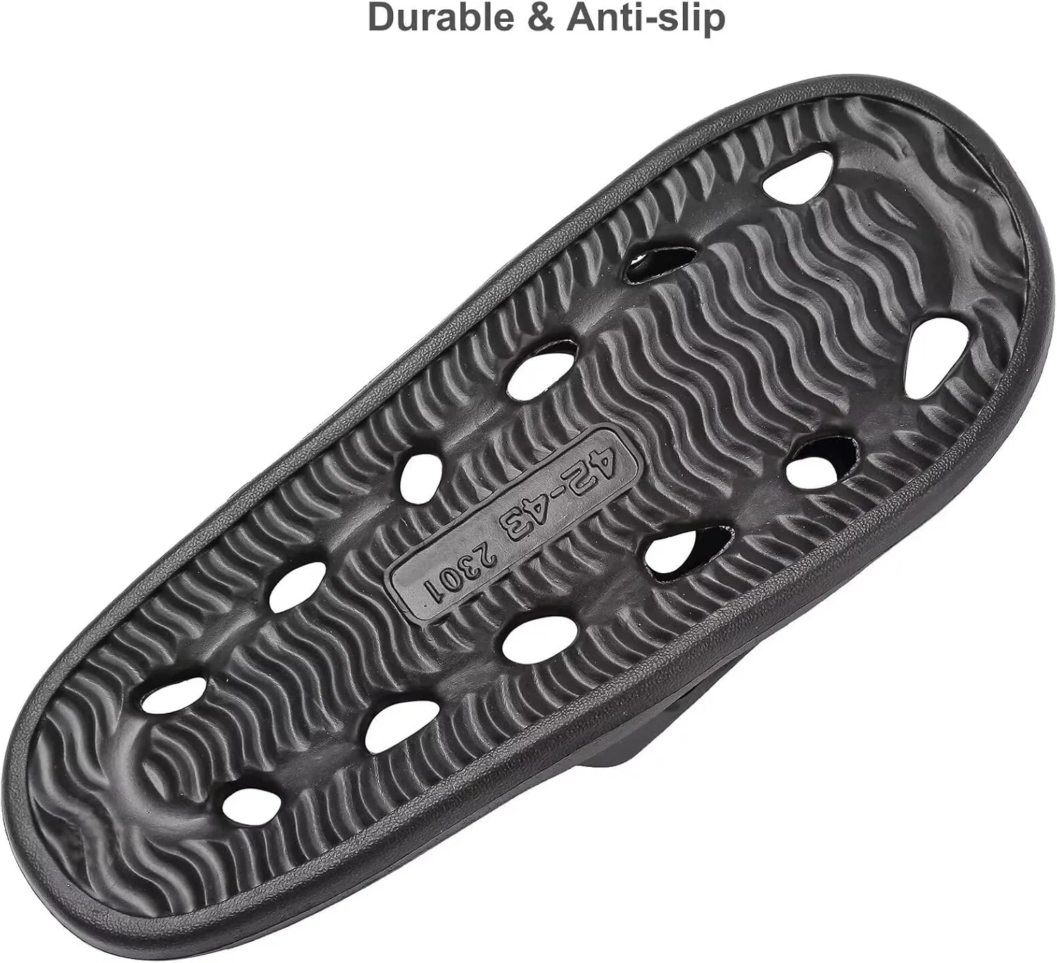 FINLEEO Shower Shoes for Women Men, Comfortable Quick Drying Non-Slip Pool Beach Bathroom Travel Slippers, Lightweight House Slippers
