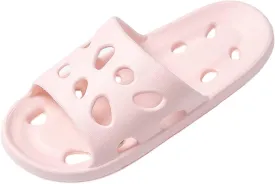 FINLEEO Shower Shoes for Women Men, Comfortable Quick Drying Non-Slip Pool Beach Bathroom Travel Slippers, Lightweight House Slippers