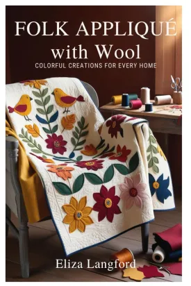 FOLK APPLIQU WITH WOOL: Colorful Creations for Every Home Paperback  October 19, 2024