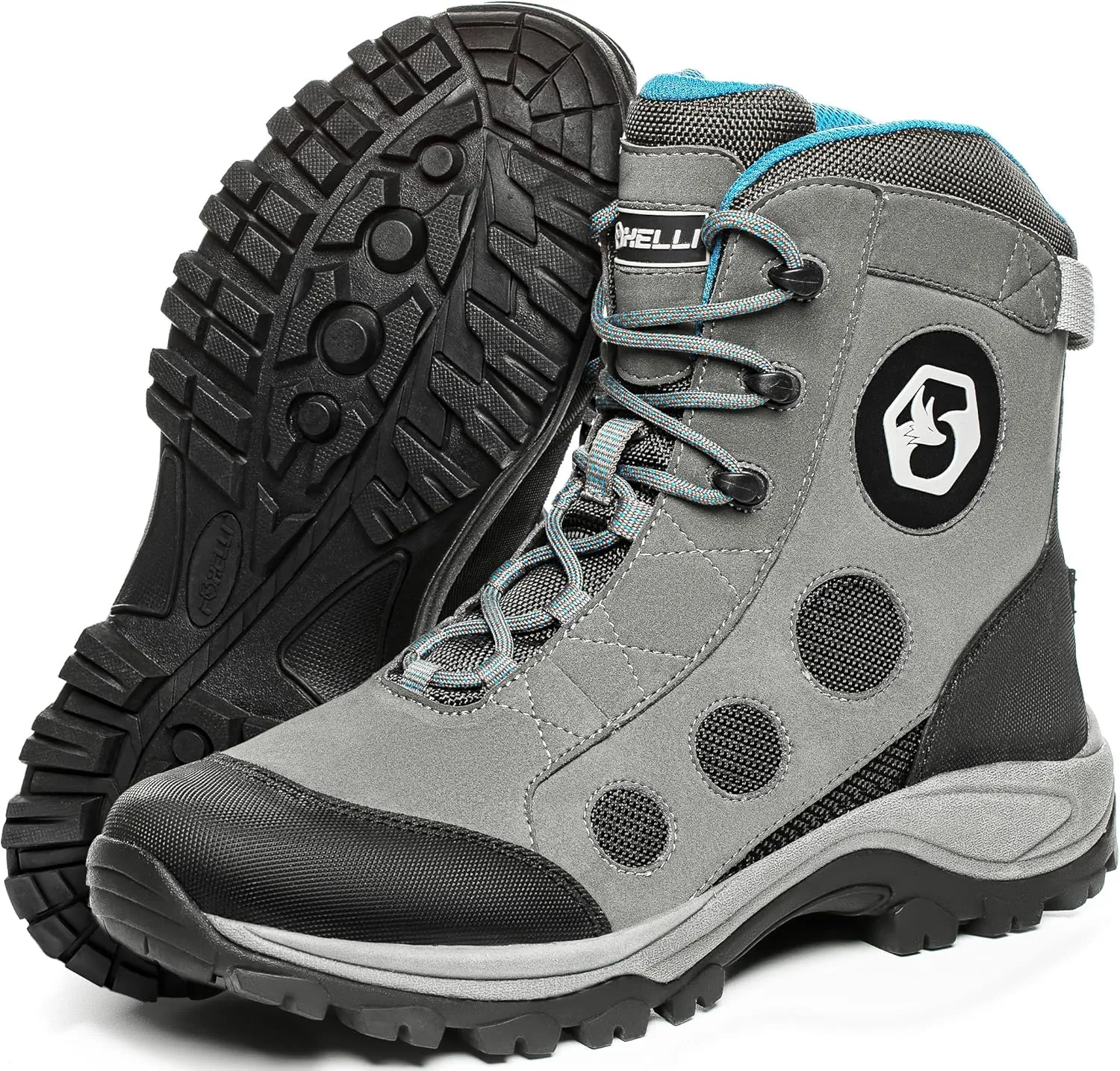 Foxelli Wading Boots  Lightweight Fly Fishing Boots for Men, Rubber Sole Wading Shoes