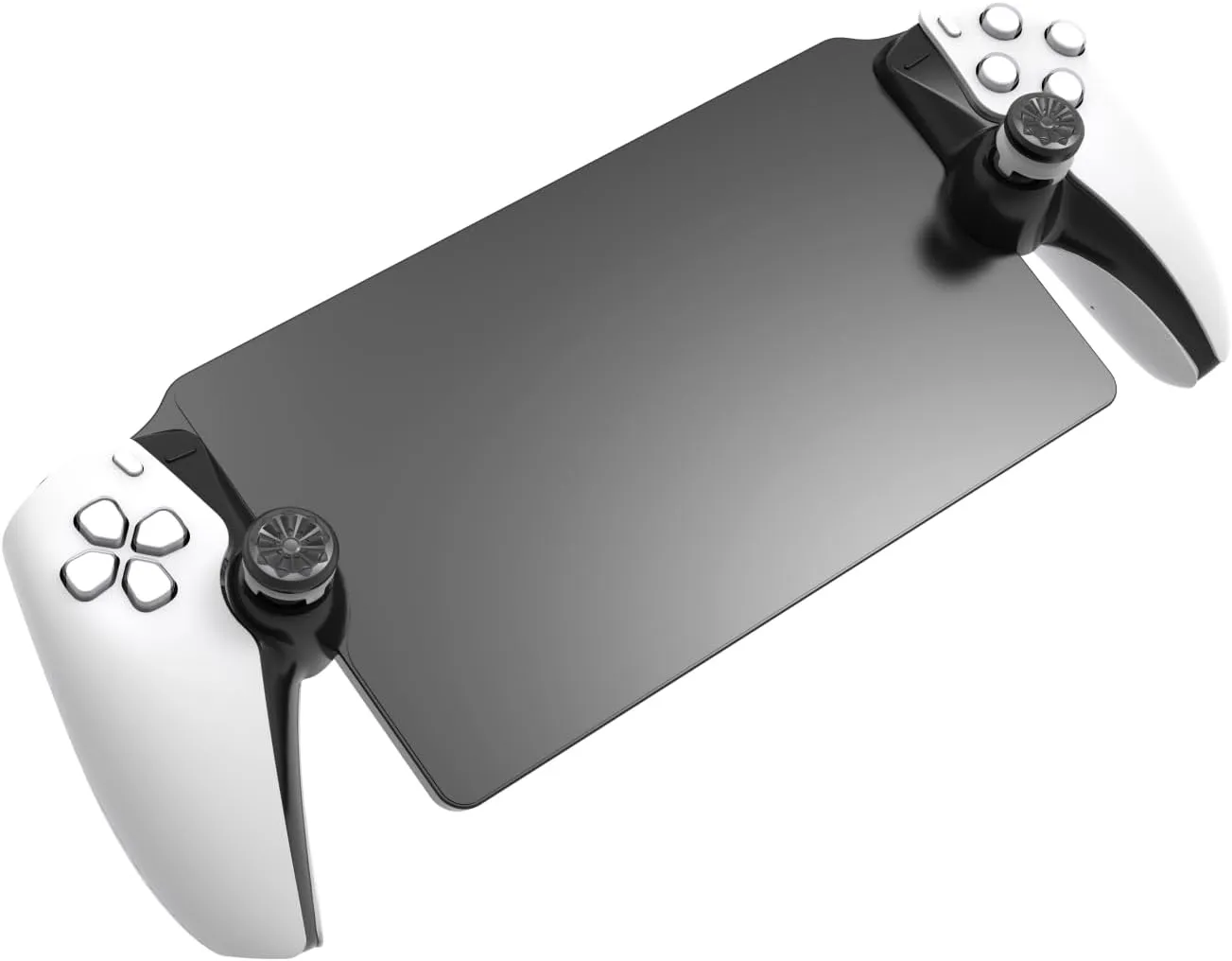 Joystick Caps Accessories for PlayStation Portal Remote Player, Thumbs Grips Caps 2 High-Rise Concave Anti-Slip Wear-Resistant Thumb Stick Caps for PS5 Portal (Black)