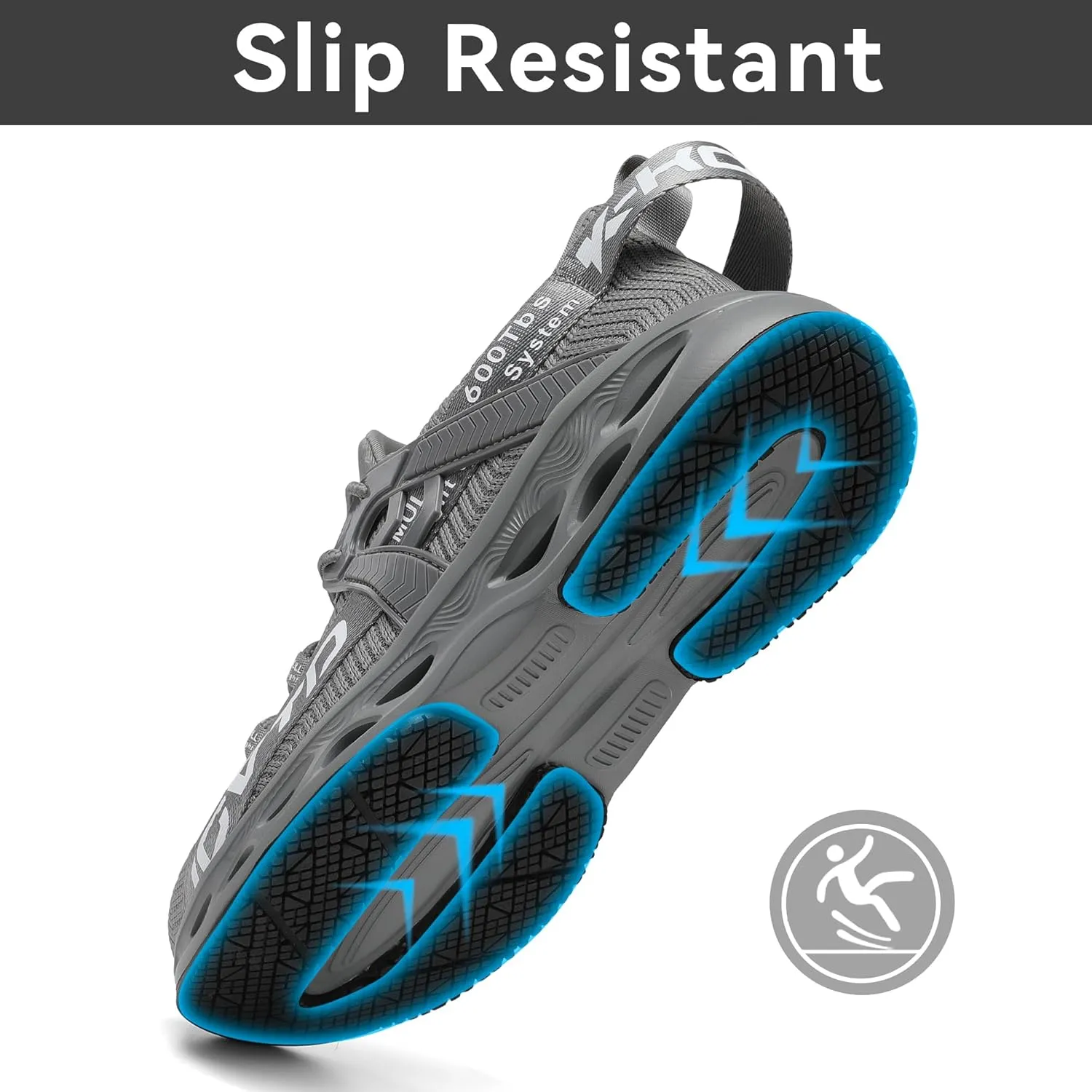 KCVTD Steel Toe Shoes for Men Safety Work Shoes Women Indestructible Steel Toe Sneakers Puncture Proof Slip Resistant Construction Shoe