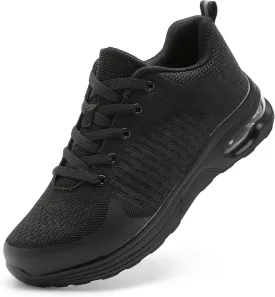 LUPWEE Steel Toe Shoes for Men Women, Slip Resistant Safety Work Shoes Puncture Proof Comfortable Indestructible Sneakers with Specialized Work Insole for Industry Construction Warehouse