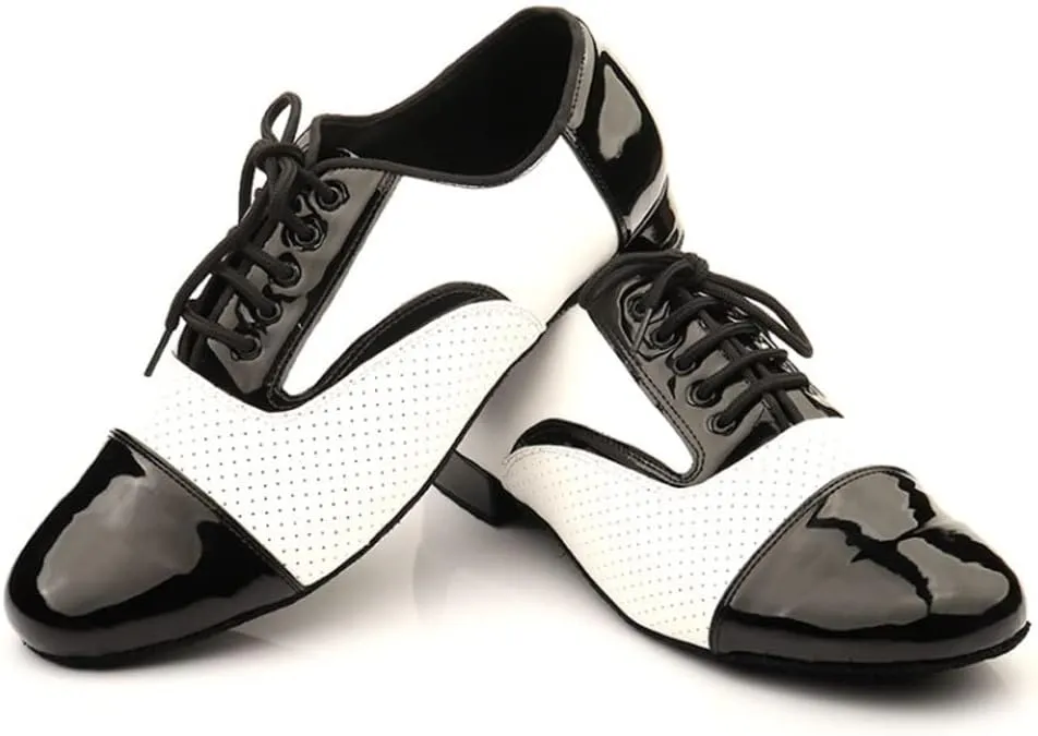 Men Latin Dance Shoes Ballroom Jazz Tango Sneaker Dance Shoes for Boy Dance Sneaker Men Shoes Man Dancing(2.5M_8)