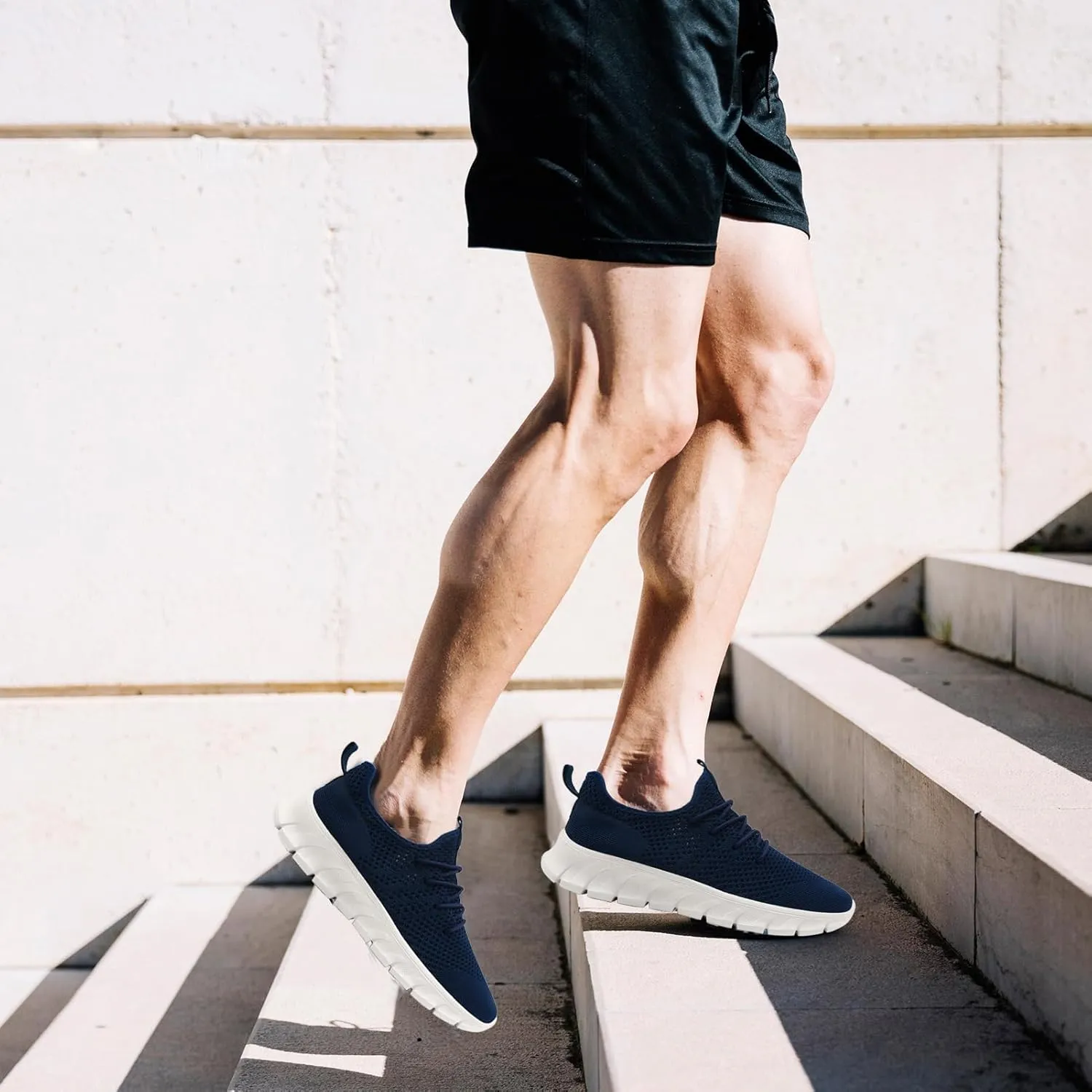 Mens Running Shoes Slip On Tennis Walking Sneakers Workout Athletic Lightweight Casual Sport Shoes