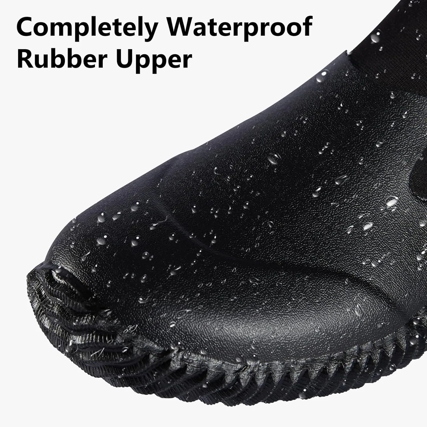 Mens Waterproof Garden Shoes Rain Boots Slip-On Footwear for Gardening Farming Camping Lawn Care Yard Work
