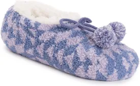MUK LUKS Women's Cozy Ballerina Slipper with Sherpa Lining