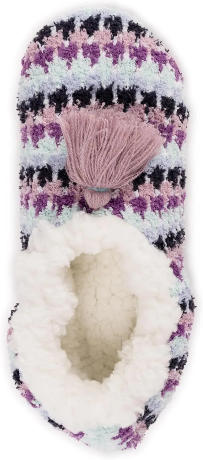 MUK LUKS Women's Cozy Ballerina Slipper with Sherpa Lining
