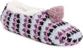 MUK LUKS Women's Cozy Ballerina Slipper with Sherpa Lining