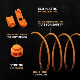No Tie Shoelaces - Tieless Elastic Shoe Laces - Strong Lock Shoelaces for Sneakers - One Size Fits All for Adults and Kids