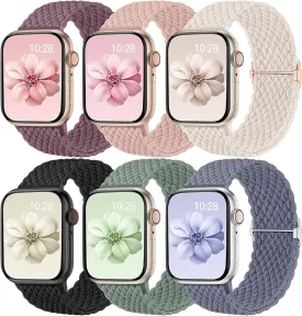 Odbeai Braided Band Compatible with Apple Watch Band 38mm 40mm 41mm 42mm 44mm 45mm 46mm 49mm Women Men, Adjustable Soft Strap Compatible with iWatch Series 10 9 8 7 6 5 4 3 2 1 SE Ultra/Ultra 2