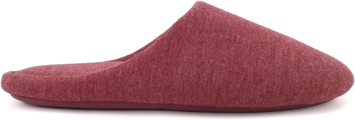 ofoot Women's Memory Foam Cotton House Slippers for Summer - Comfortable,Washable Indoor Bedroom Shoes with Non-Slip Rubber Outsoles