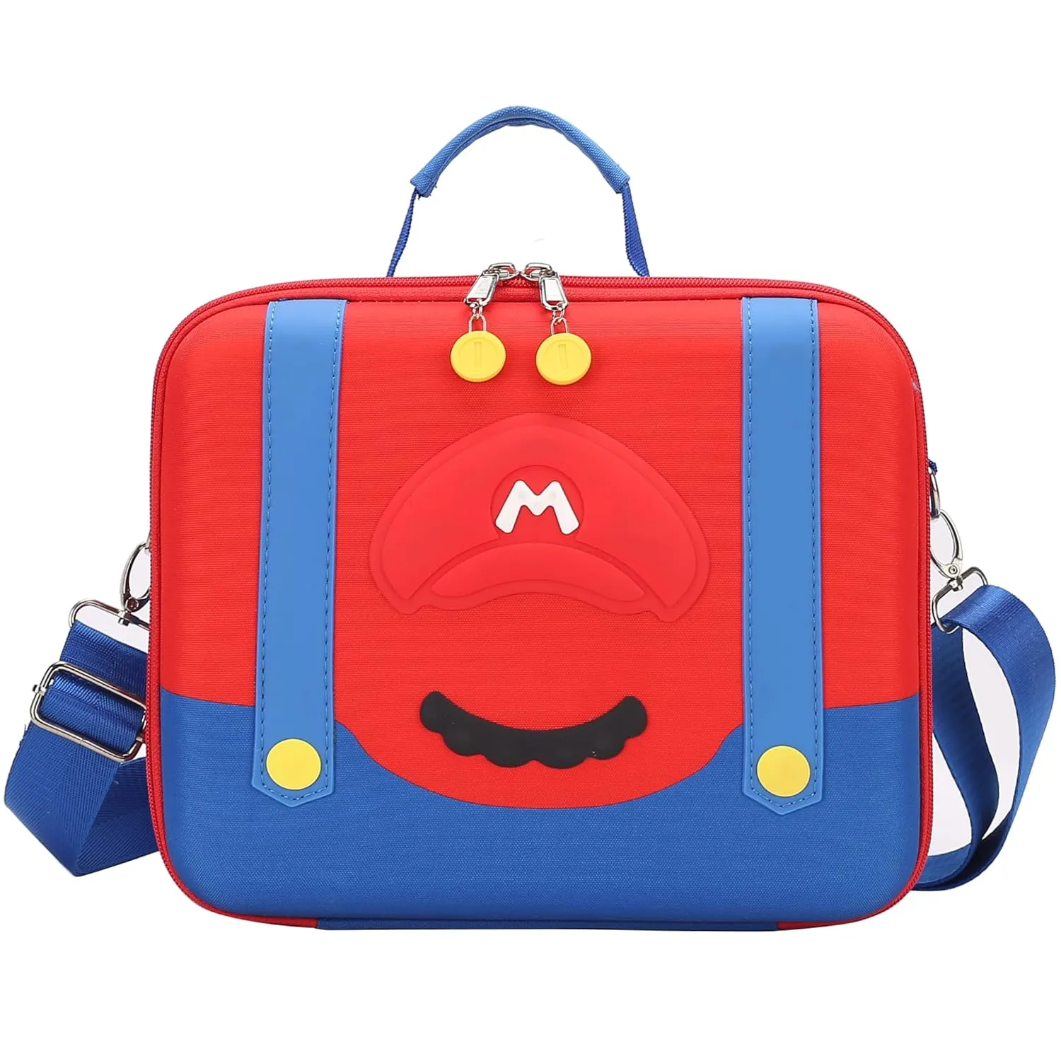 PONYRC Deluxe Carrying Case for Nintendo Switch/Switch OLED Model, Portable Full Protection Hard Shell Travel Storage Bag Compatible with Switch Console Pro Controller Accessories