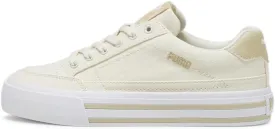 PUMA Women's Court Classic Vulc Shoes, Alpine Snow-Toasted Almond-White, 5.5