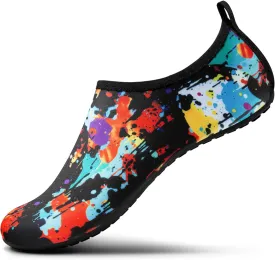 SEEKWAY Water Shoes Women Men Adult Quick-Dry Aqua Socks Barefoot Non Slip for Beach Swim River Pool Lake surf Black SK002(U)