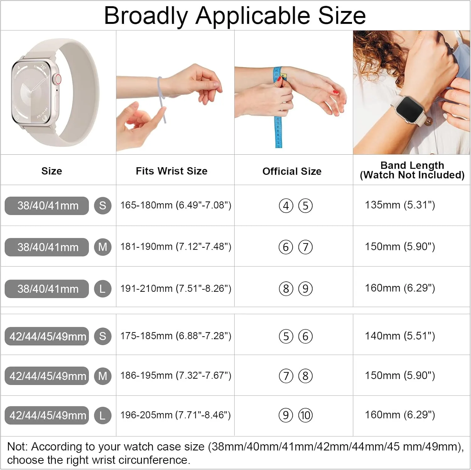 Silicone Solo Loop Bands Compatible with Watch Band 38mm 40mm 41mm 42mm 44mm 45mm 46mm 49mm, Sport Stretchy Strap Soft Replacement Wristband for iWatch Ultra/2 Series 10 9 8 SE 7 6 5 4 3 2 1