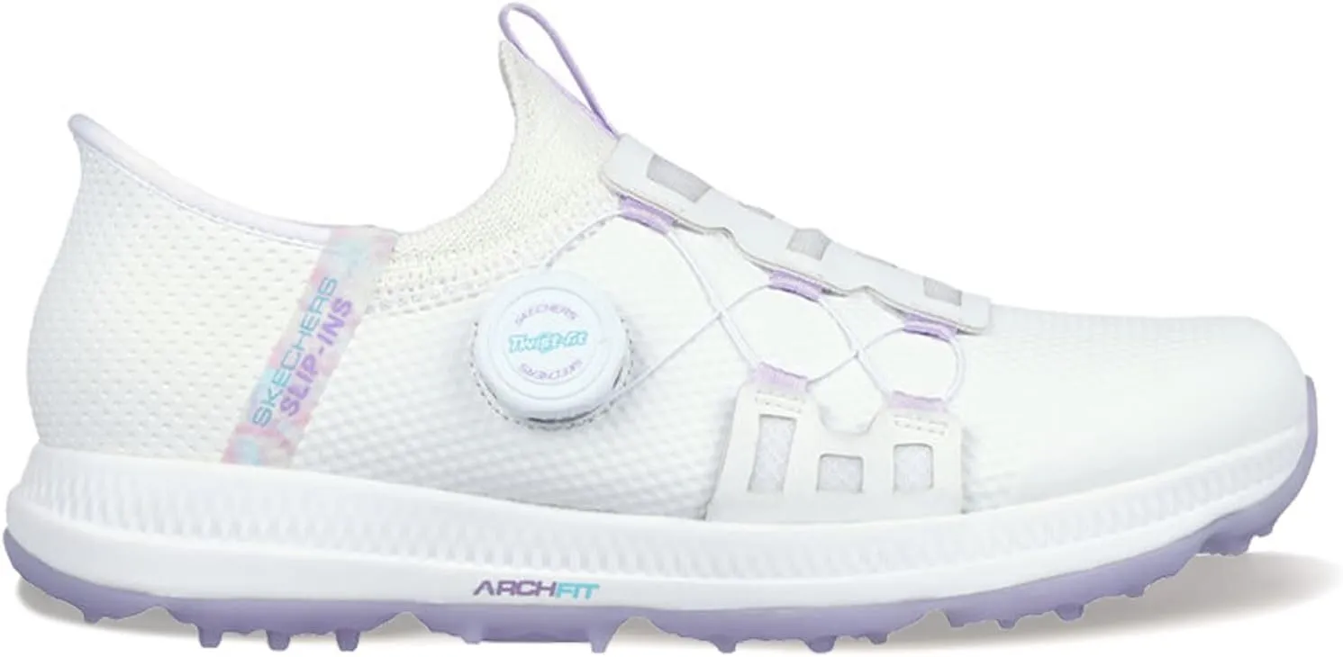 Skechers Women's Go Golf Elite 5 Arch Fit Waterproof Slip in Golf Shoe