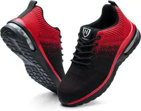 Steel Toe Shoes for Men Women Lightweight Comfortable Work Shoes Indestructible Slip Resistant Safety Shoes for Construction
