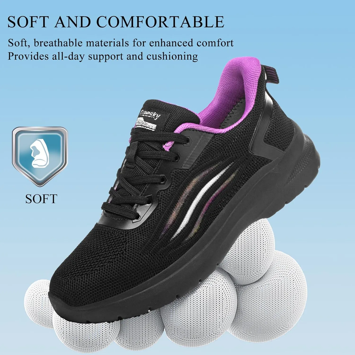Treesky Non-Slip Shoes for Women in Food Service - Lightweight, Comfortable, Suitable for Restaurant and Crew Work