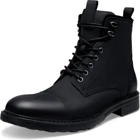 Vostey Mens Boots Motorcycle Casual Boots For Men Zipper Fashion Chukka Boot Mens