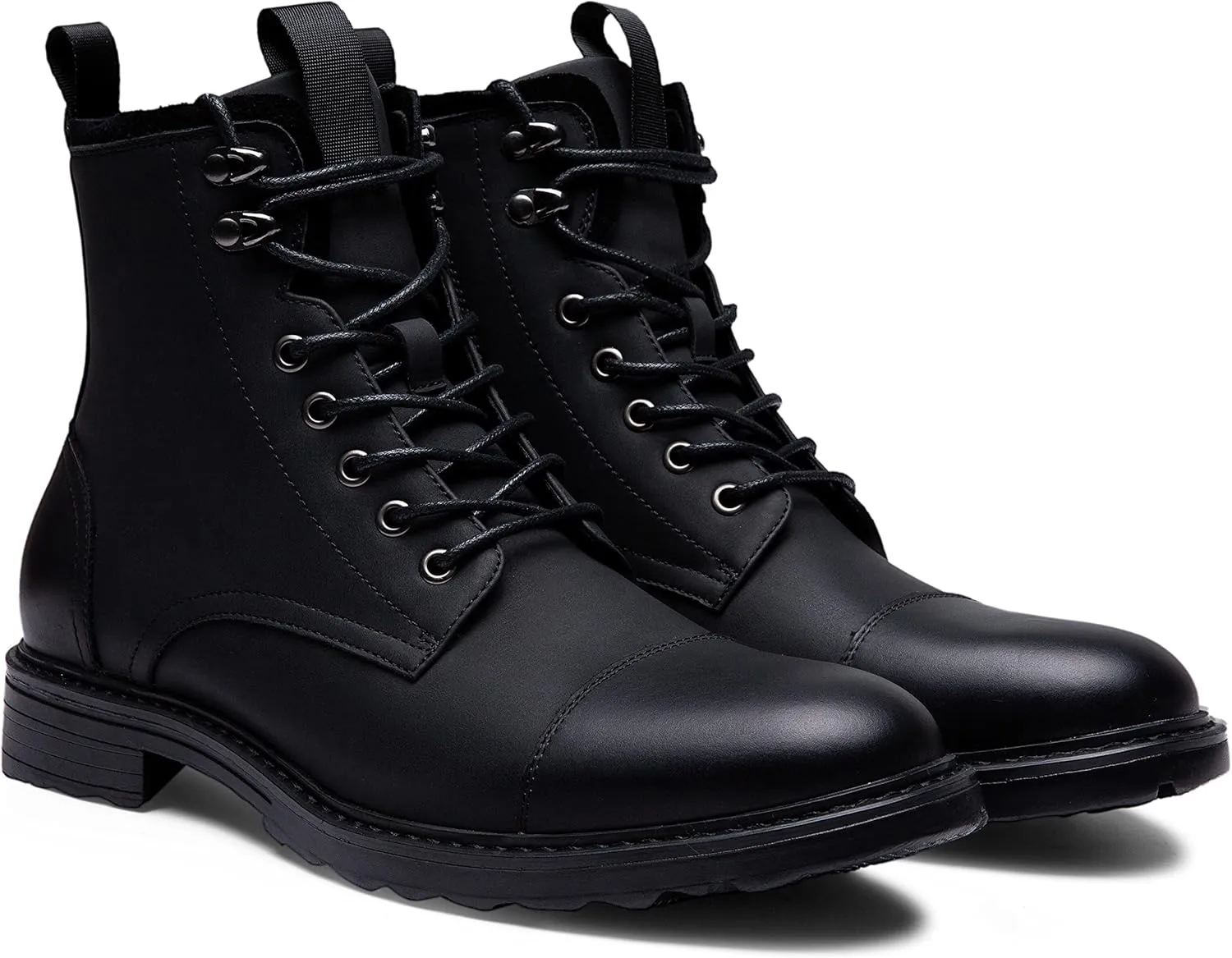 Vostey Mens Boots Motorcycle Casual Boots For Men Zipper Fashion Chukka Boot Mens